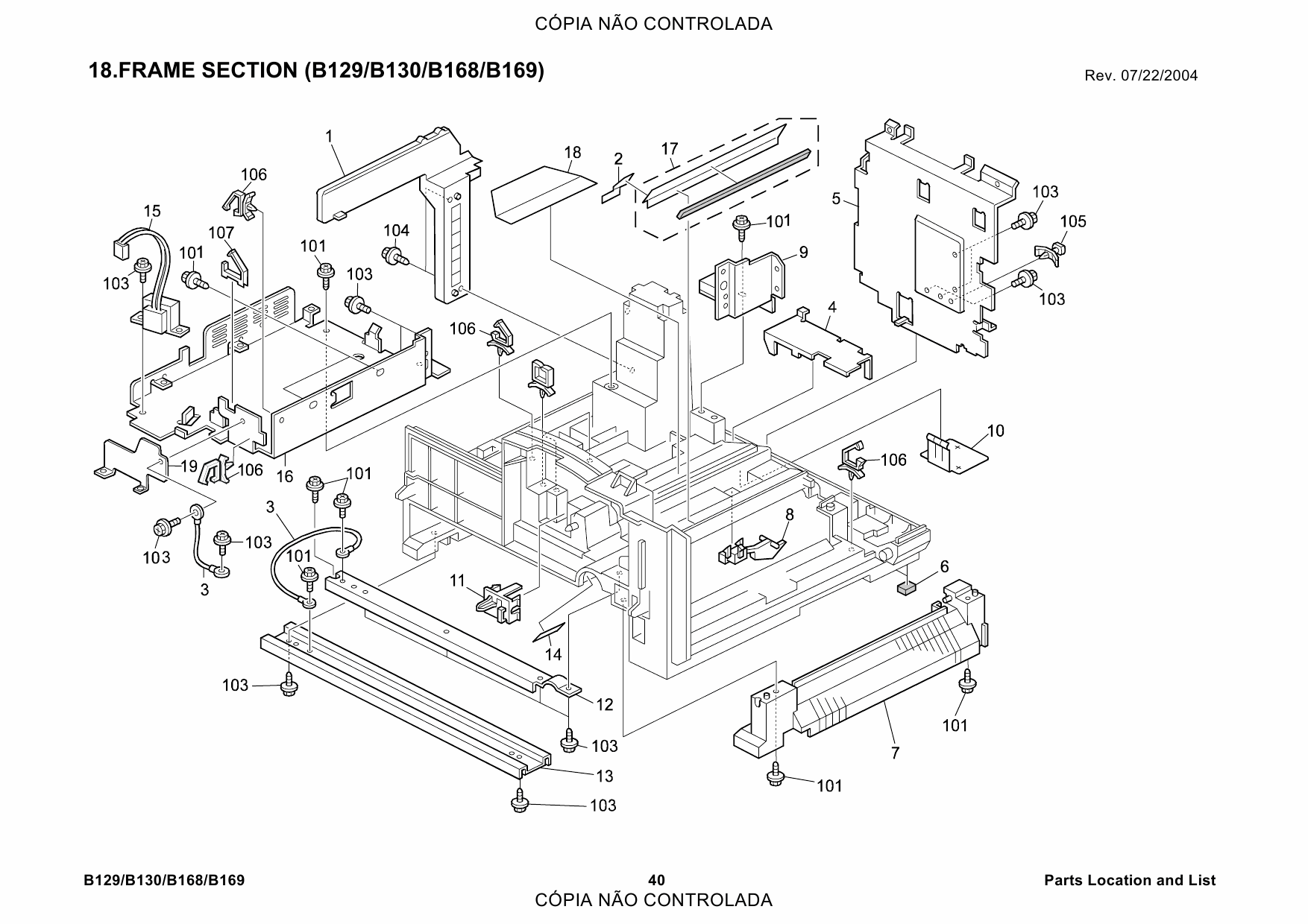 RICOH Aficio 120 1013 1013f 1515 1515F 1515MF B129 B130 B168 B169 B044 B045 B046 Parts Catalog-3